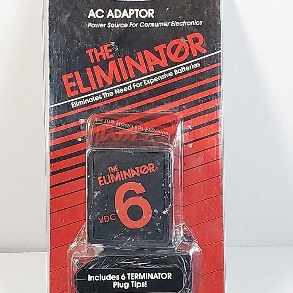 The Eliminator!  --  AC adapter to replace AAA, AA, C, or D, NEW
